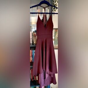 Windsor Burgundy High Low Dress